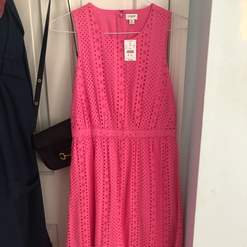 JCrew Pink Eyelet Dress